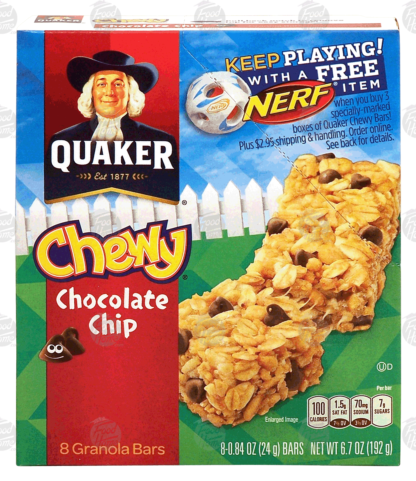 Quaker Chewy chocolate chip granola bars, 8-count Full-Size Picture